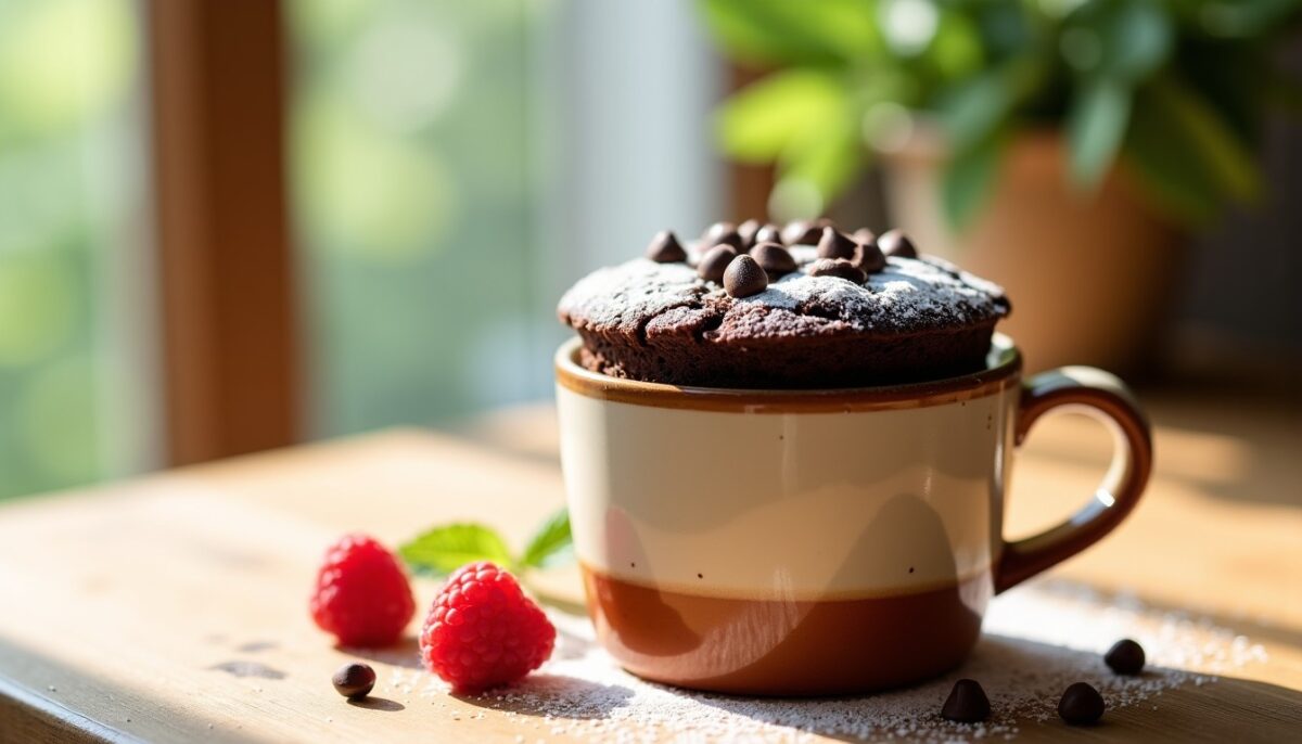 Recette rapide et facile de mug cake au chocolat sans beurre